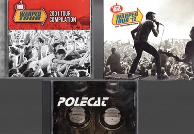 Vans Warped Tour CD LOT 2001 2012 NEW Polecat 40hz RANCID Anti-Flag RARE Punk — 第 1/4 张图片