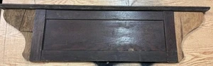 Antiguo FRONDÓN DE PUERTA de madera de salvamento cabezal moldeado artesano 41,5” largo roble - Imagen 1 de 10