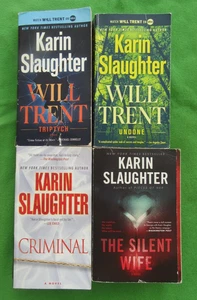 LOT 4 PB WILL TRENT SERIES BY KARIN SLAUGHTER: TRIPTYCH; UNDONE; CRIMINAL + - Imagen 1 de 4