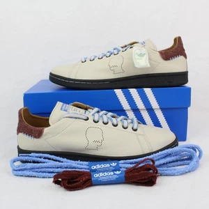 Adidas Stan Smith Brain Dead Sneakers In Beige (IH3432) -Men's 12 Women's 13 - Picture 1 of 15