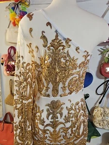 Banjul  long sleeve party eventDress Sz M - Picture 1 of 5