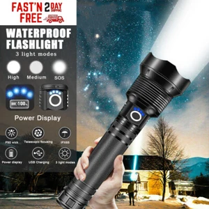 XHP90 Most Powerful 99000000LM LED Military Police Torch Rechargeable Flashlight - Picture 1 of 23