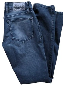 XXX Rude Button Fly Skinny Jeans Men's Size 28x32 Black Hot Topic Street Style - Picture 1 of 8