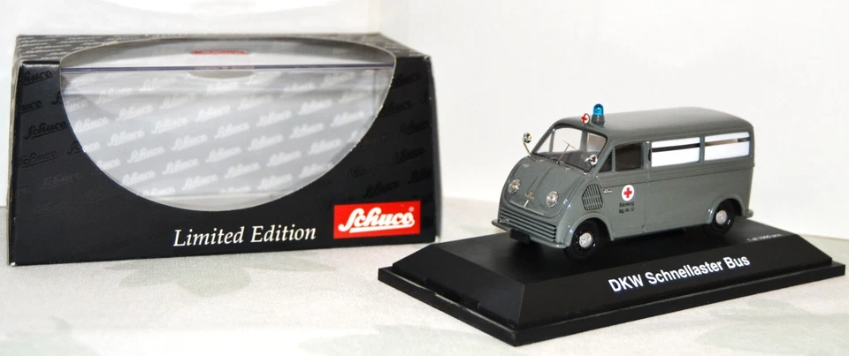 Schuco 1/43. DKW schnellaster Bus 1954 "BRK". Réf. 02486. S.L. 1000 pièces. - Photo 1/1