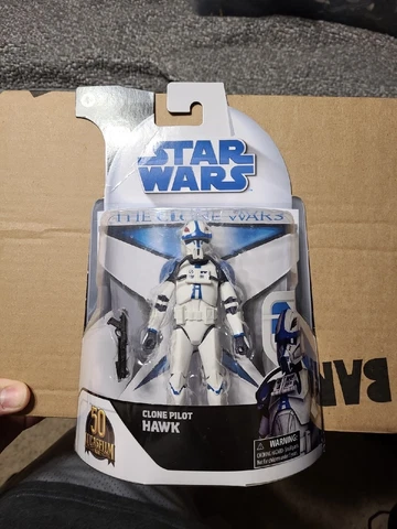 Star Wars The Black Series The Clone Wars Target Exclusive Clone Pilot Hawk  New Cover
