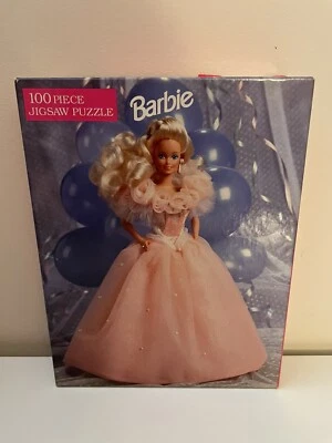 VTG 1992 Golden Barbie 100 Piece Jigsaw Puzzle (4605E-60) Complete!! - Image 1 of 4