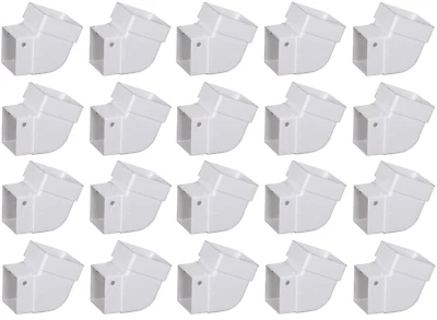 Downspout Gutter Elbow 3.88" H x 3.63" W/L Square Vinyl, Amerimax T0525 (20-PK) - Imagem 1 de 2