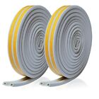 1X(2 Rolls 10 M Draft Excluder For Doors And Windows,Draught Excluder Tape Rubbe