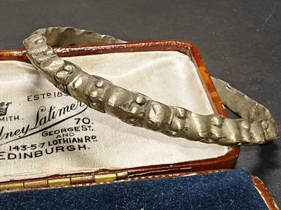 30g African spiked Tribal Silver Metal Bangle Bracelet vintage Berber? - Image 1 of 4