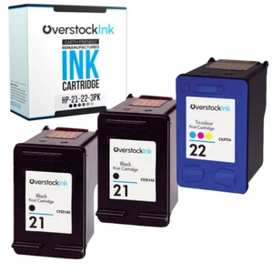 Cartuchos de tinta compatibles con 3PK OSI HP 21 y 22 para HP Deskjet F4150 F4172 F4175 - Imagen 1 de 1