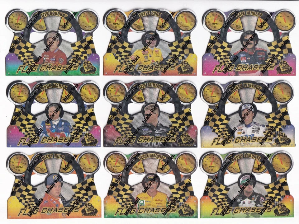 *1998 Premium FLAG CHASERS REFLECTOR PARALLEL #FC 4 Mark Martin-ONE CARD ONLY!* - Image 1 of 3