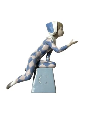 Figurine LLADRO Vintage En Porcelaine Arlequin - C - Photo 1/4