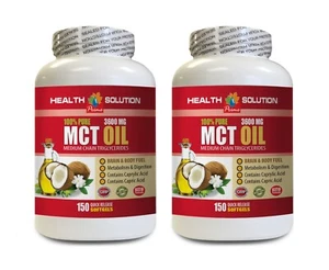 Pérdida de peso para hombres grasa del vientre - MCT OIL PURO - mct pastillas de aceite naturaleza 2B - Imagen 1 de 8