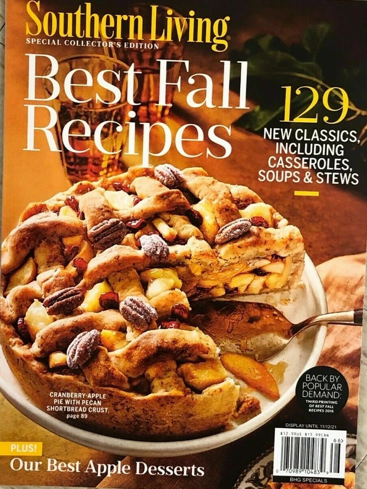 Southern Living magazine BEST FALL RECIPES, 129 main dishes baking dessert for - Image 1 of 1