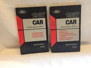 1987 FORD LINCOLN MERCURY SPECIFICATION BOOKS LOT OF TWO - Picture 1 of 1