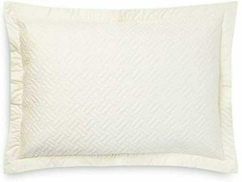 2pc Ralph Lauren King Size Quilted Blanket & Sham -greenwich Bedding Collection