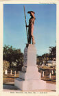 Postcard Florida Key West Maine Monument Soldier Monroe County Fl