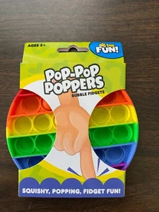 POP-POP Rainbow Circle Poppers Bubble Fidgets Squishy Popping Fidget Fun - Picture 1 of 2
