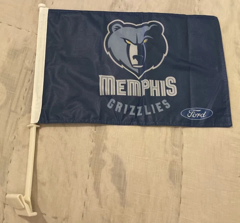 Memphis Grizzlies Logo Car Flag NBA SGA Ford 18x12 Nylon Cover