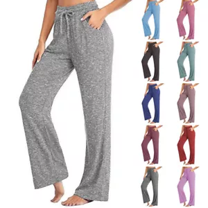 Ladies Joggers Trousers Tracksuit Bottoms Yoga Jogging Gym Pants Lounge Wear UK - Picture 1 of 19