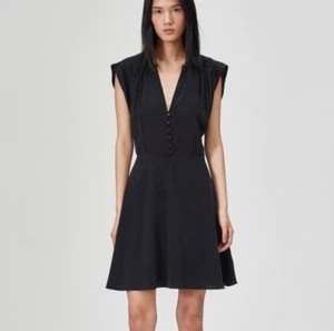 $350 NWT Equipment Silk Danette Dress in True Black Sz 4 - Picture 1 of 7