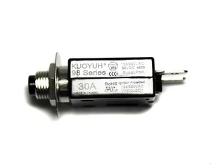 2pc 30A Circuit Breaker 98 series 32VDC 125/250VAC KUOYUH Taiwan UL CSA TUV RoHS - Picture 1 of 8