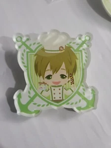Free! Iwatobi Swim Club High Speed Cafe Acrylic Pin Badge Makoto Anchor - Picture 1 of 3
