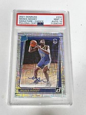 2021-22 Donruss Moses Moody Choice Rated Rookie Card Auto RC #234 PSA 9