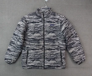 Kids XL 14 Patagonia Branch Camo Feather Gray Duck Down Jacket - Picture 1 of 6