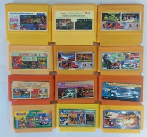 Lot of 12 vintage cartridges from 90's for famicom, dendy junior, subor, pegasus - Picture 1 of 24