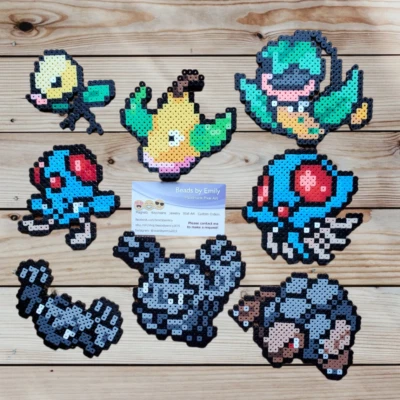 Ímãs Pokemon - Bellsprout, Tentacool, Tentacruel, Geodude, Graveler, Golem - Imagem 1 de 2