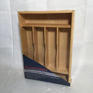 Zwilling J.A. Bandeja de almacenamiento de cubiertos de madera de bambú marrón Henckels International - Imagen 1 de 3