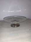 Glass and chrome 15cm diameter cake stand excellent condition