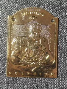 1997 Pinnacle X-Press Dan Marino Metal Works GOLD TOUGH INSERT HOF /200 - Picture 1 of 2