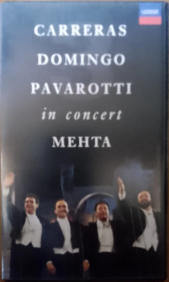 CARRERA DOMINGO PAVAROTTI In Concert  MEHTA Rome 1990 VHS Video NTSC 3 Tenors - Image 1 of 4