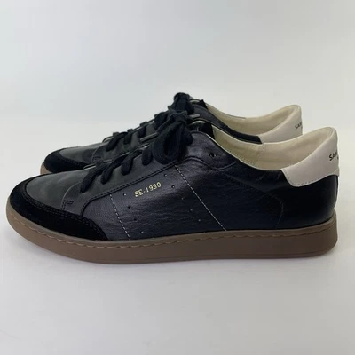 Sam Edelman Sneaker Josi Black Leather Sneakers Women’s Size 8 - Image 1 of 4
