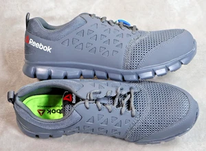 Zapatos de Trabajo Reebok Sublite Cojín Para Hombre Talla 11W Gris Puntera Comp Resistente al Deslizamiento - Imagen 1 de 12