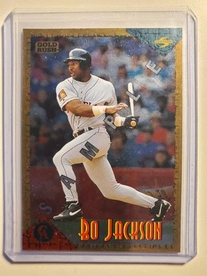 Puntuación 1994 novato y muestra negociada de la fiebre del oro BO JACKSON #RT3 Angels Foto 1 de 2
