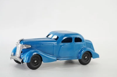 Restored Wyandotte Blue Pressed Steel Coupe Car Wooden Tires  8.75"  #FB247 - Image 1 of 4