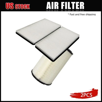 Filtro de aire de motor y cabina para GMC C3500HD Chevy Silverado 2500 Cadillac Escalade Foto 1 de 4