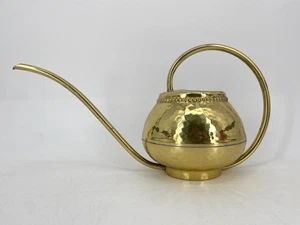 * MESSING GIEßKANNE MID CENTURY DESIGN HAMMERSCHLAG 60er - Bild 1 von 7