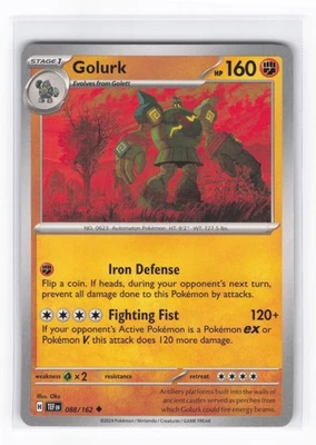 Golurk (Uncommon) SV05: Temporal Forces 088/162 NM - Image 1 of 2