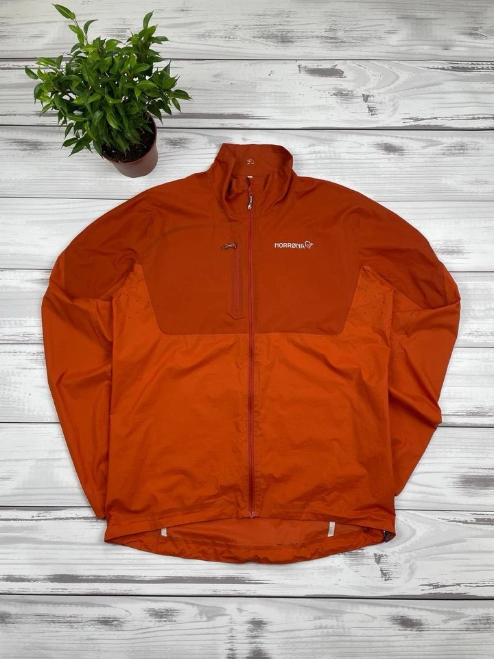 Mens Norrona Jacket Medium Orange Outdoor Style Tire Tex - Image 1 of 4
