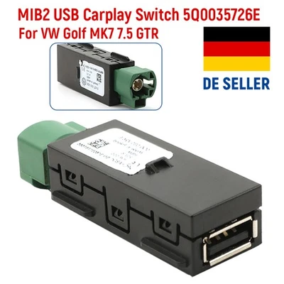 MIB2 5Q0035726E USB Carplay Media Switch Installieren Stecker für VW Golf 7 7.5 - Bild 1 von 4