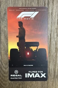 Tarjeta coleccionable F1: The Movie IMAX boleto de película recompensas reales edición limitada - Imagen 1 de 5