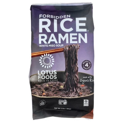 Forbidden Rice® Ramen, sopa de miso blanco, 2,8 oz (80 g) Foto 1 de 2