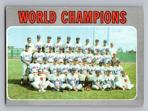 1970 TOPPS #1 NEW YORK METS TEAM CARD W/TOM SEAVER/NOLAN RYAN/YOGI BERRA/HODGES - Picture 1 of 3