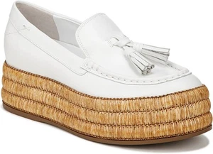 Franco Sarto Women's Tremont Bright White Platform Loafers NW/OB 11M - Imagen 1 de 5