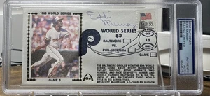 1983 EDDIE MURRAY WORLD SERIES PSA SLABBED Game 5 FDC Gateway Silk Cachet - Picture 1 of 6