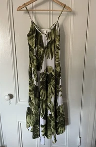 H&M Crinkled Cotton Black Gaze Dress Women’s Size Small - Bild 1 von 5